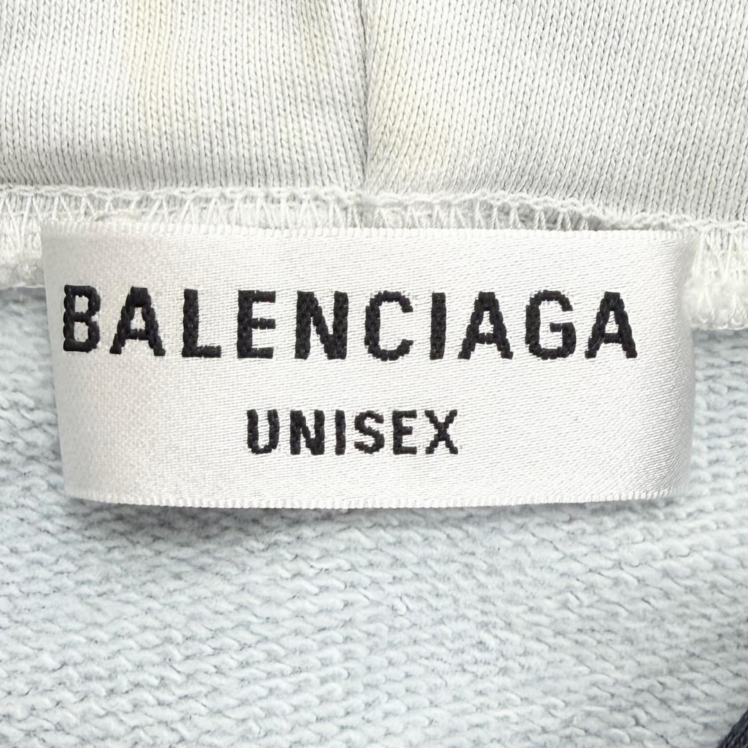 Great BALENCIAGA hoodie Tie-dye Valentine Hoodie black cotton mens 1 675003