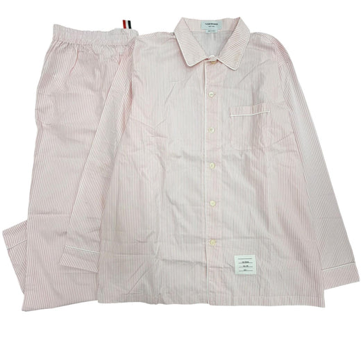 Great THOM BROWNE two-piece set Stripe Pattern Pajamas cotton 4 MPJ001A-08068680