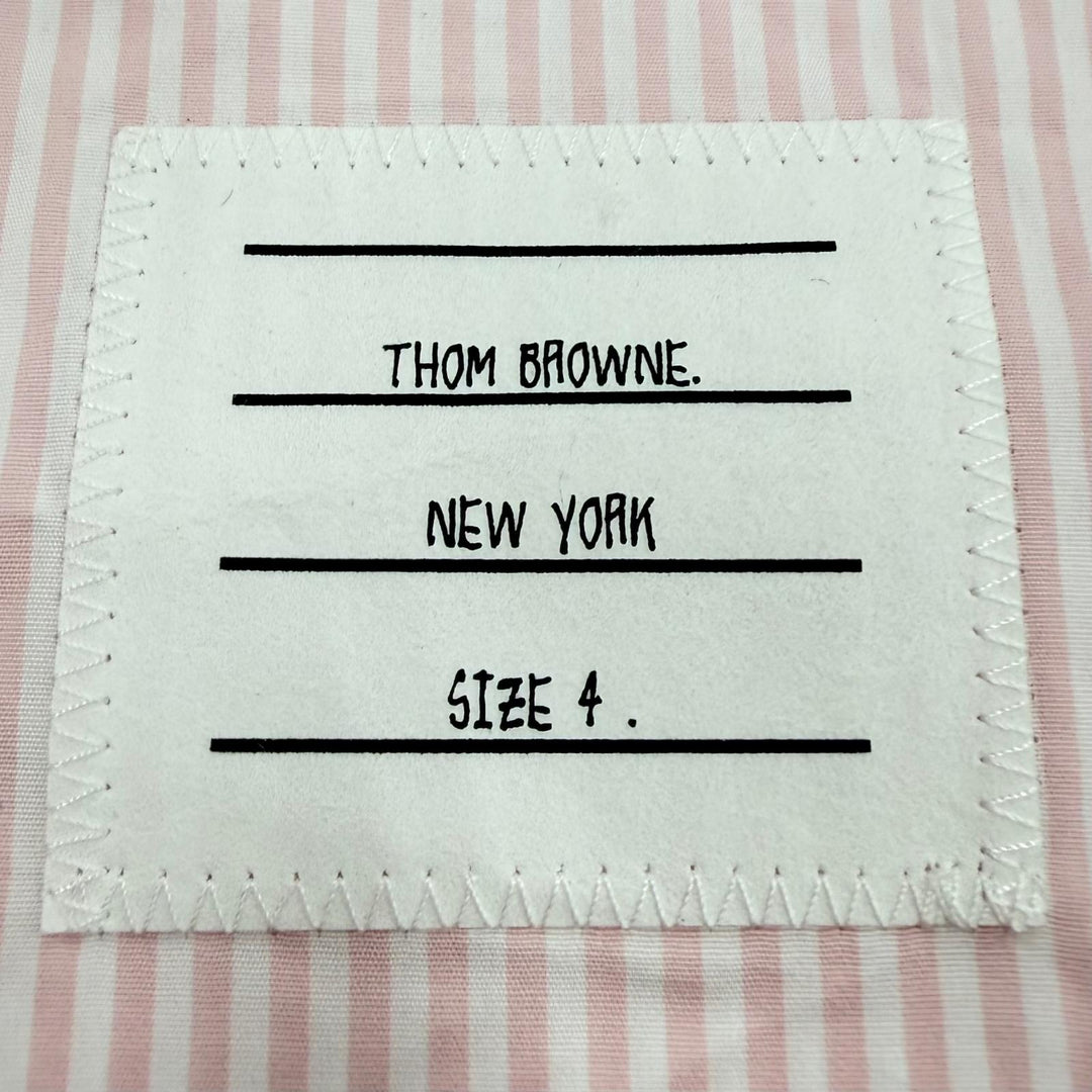 Great THOM BROWNE two-piece set Stripe Pattern Pajamas cotton 4 MPJ001A-08068680