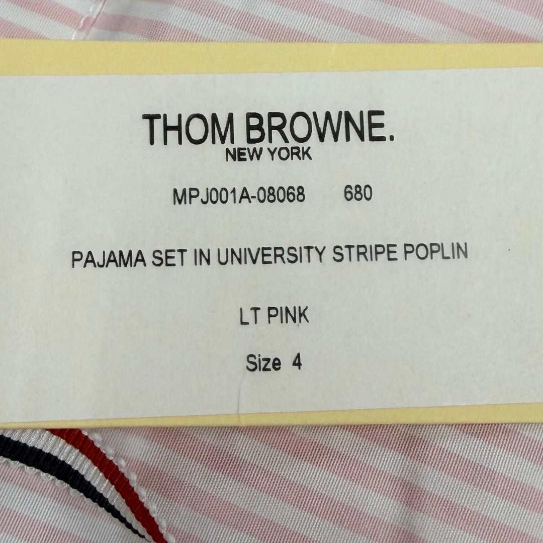 Great THOM BROWNE two-piece set Stripe Pattern Pajamas cotton 4 MPJ001A-08068680