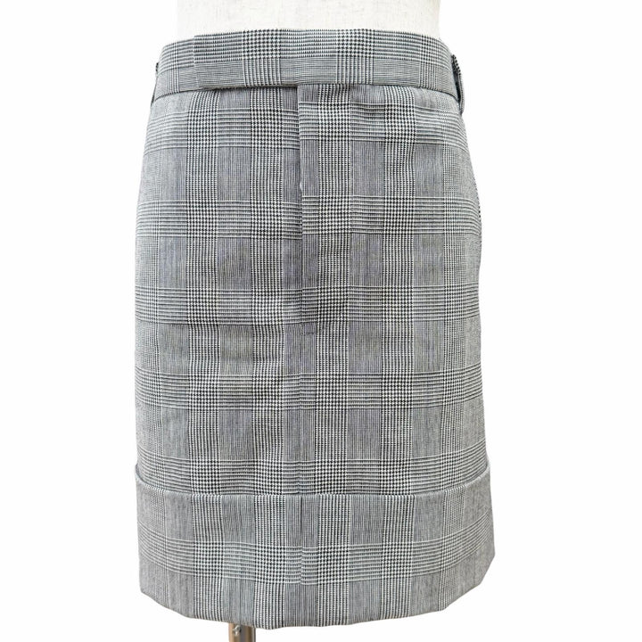 Pristine THOM BROWNE Mini skirt Glen Check Pattern gray wool 1 MGC120B-05610