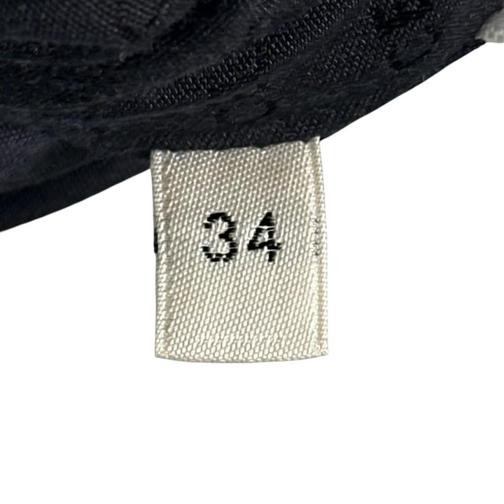 Great CELINE skirt Piping Trapeze Mini Navy wool Women 34 2J765649Y