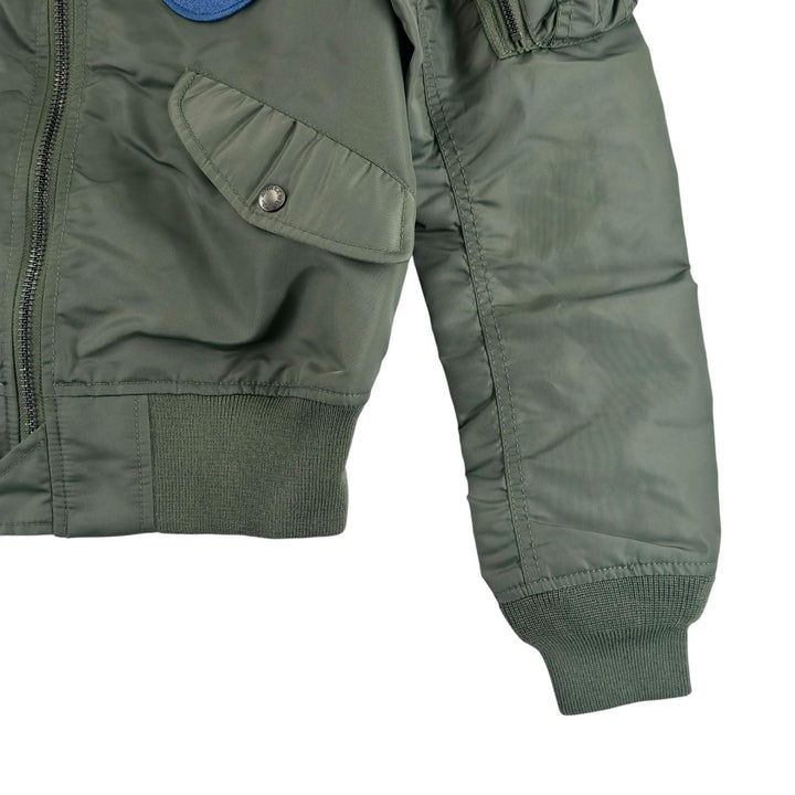Pristine AVIREX Blouson L-2 5th AIR FORCE 5th Air Force MA-1 Flight Jacket khaki