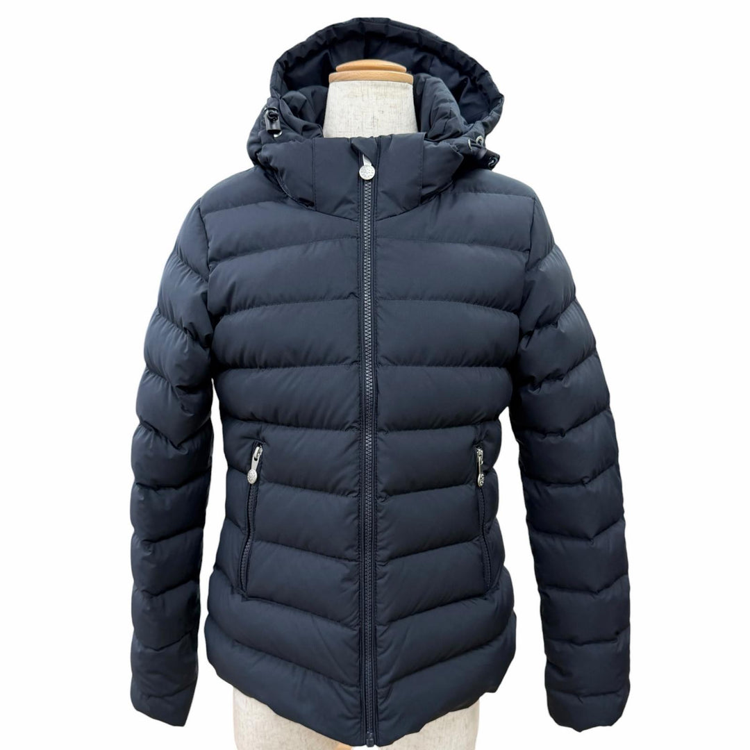 Great Pyrenex Down jacket SPOUTNIC SOFT JPN Logo patch Hooded Navy 36