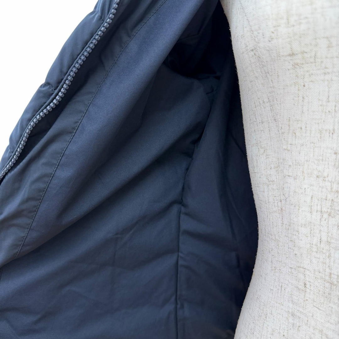 Great Pyrenex Down jacket SPOUTNIC SOFT JPN Logo patch Hooded Navy 36