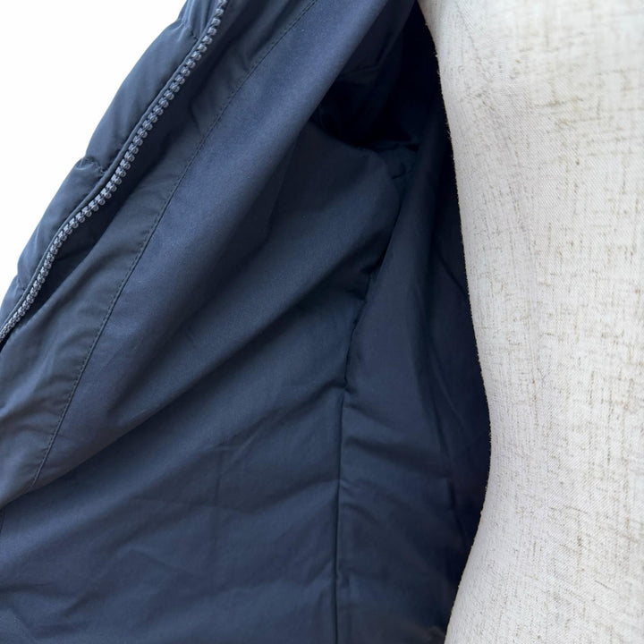 Great Pyrenex Down jacket SPOUTNIC SOFT JPN Logo patch Hooded Navy 36