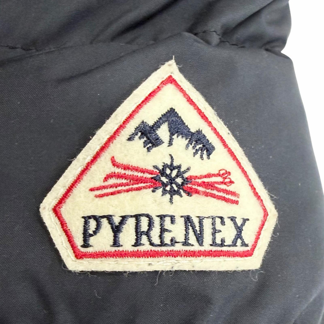 Great Pyrenex Down jacket SPOUTNIC SOFT JPN Logo patch Hooded Navy 36