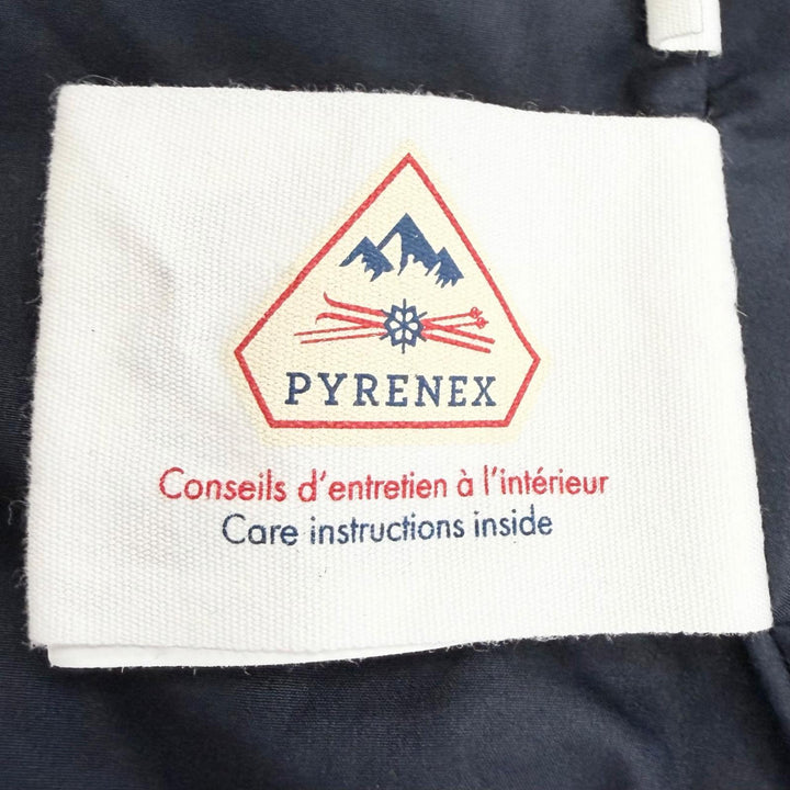Great Pyrenex Down jacket SPOUTNIC SOFT JPN Logo patch Hooded Navy 36