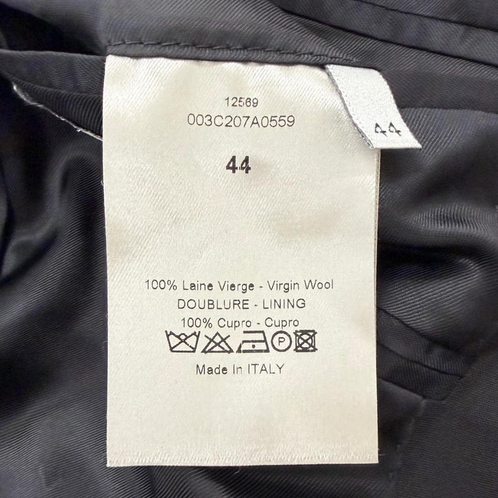 Great Dior HOMME tailored jacket Narrow Lapel Single black wool 003C207A0559