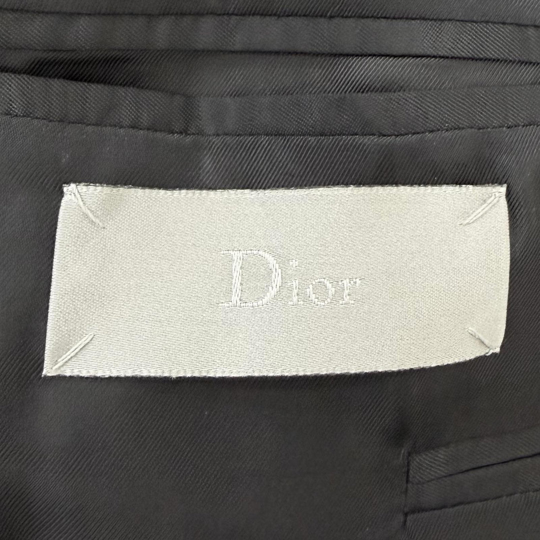 Great Dior HOMME tailored jacket Narrow Lapel Single black wool 003C207A0559
