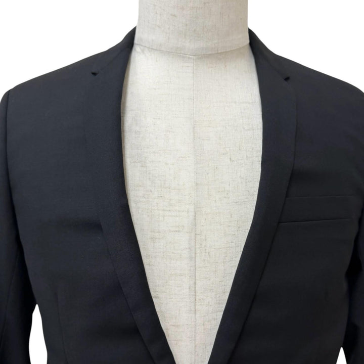 Great Dior HOMME tailored jacket Narrow Lapel Single black wool 003C207A0559