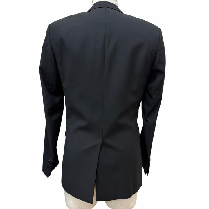 Great Dior HOMME tailored jacket Narrow Lapel Single black wool 003C207A0559