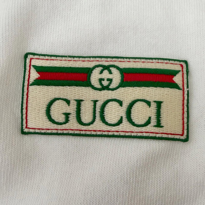 Discounted Great GUCCI Long sleeve polo shirt Web Stripe Long Sleeve white