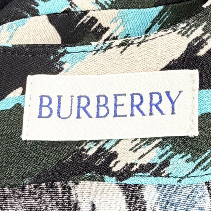 Pristine BURBERRY one piece Camouflage Pattern Long-Sleeve Crew Neck 36 80774681