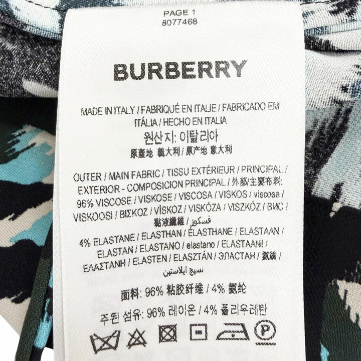 Pristine BURBERRY one piece Camouflage Pattern Long-Sleeve Crew Neck 36 80774681