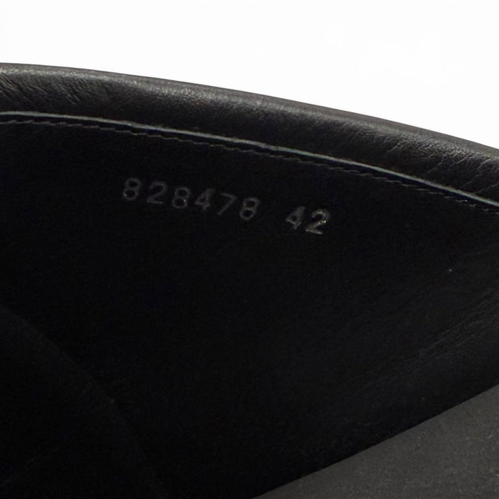 Pristine BALENCIAGA Sandals SUNSET FLAT BB black leather mens 42 828478