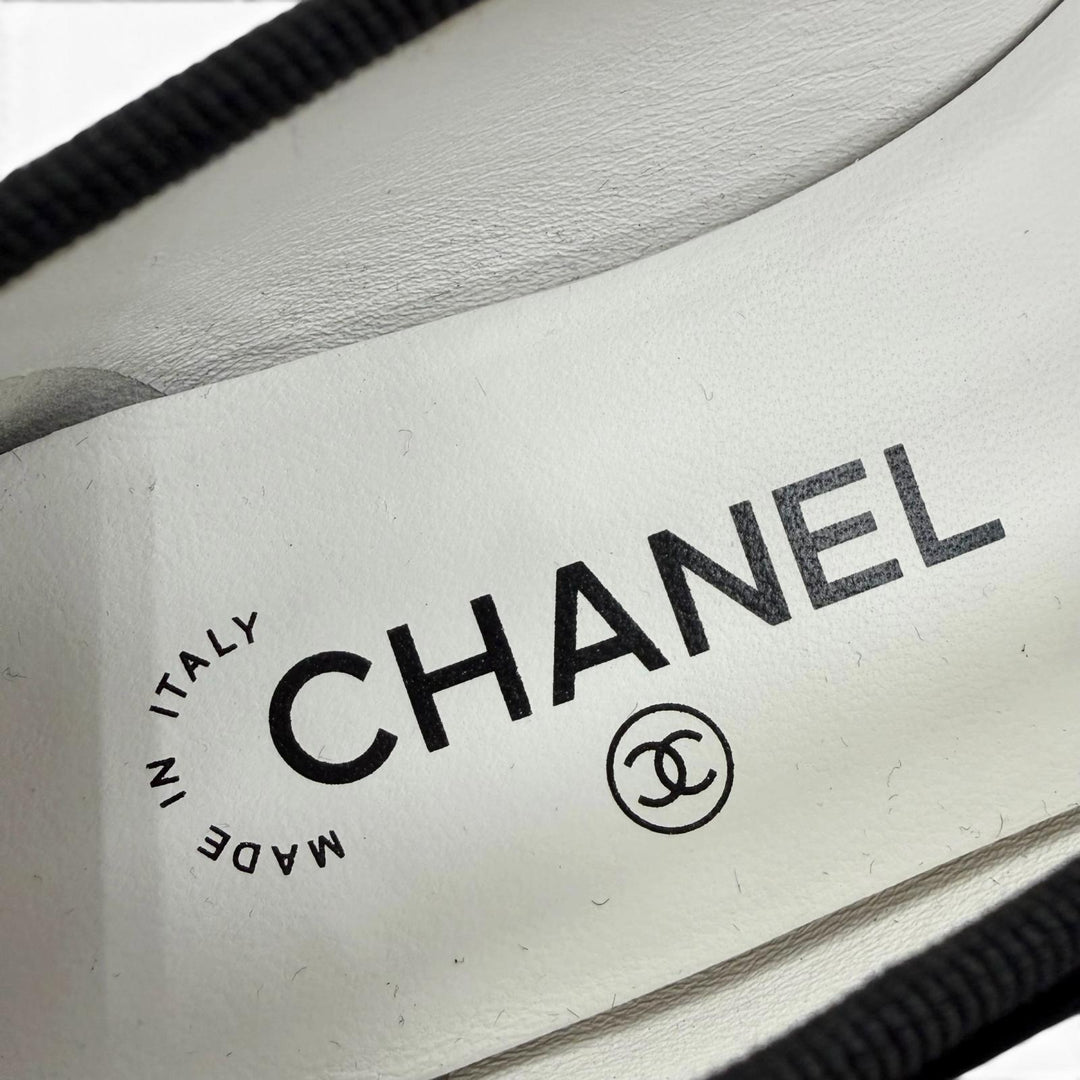 Excellent CHANEL ballerina Métiers d'Art Collection COCO Mark 35 22B G02819