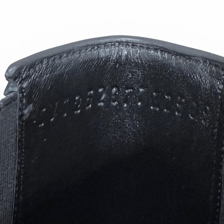 Pristine HERMES short boots Lindsay 70 Straight tip black leather Women 36