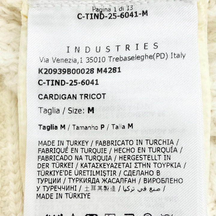 Excellent MONCLER CARDIGAN TRICOT Logo patch, down-paneled, zip-up knit jacket M