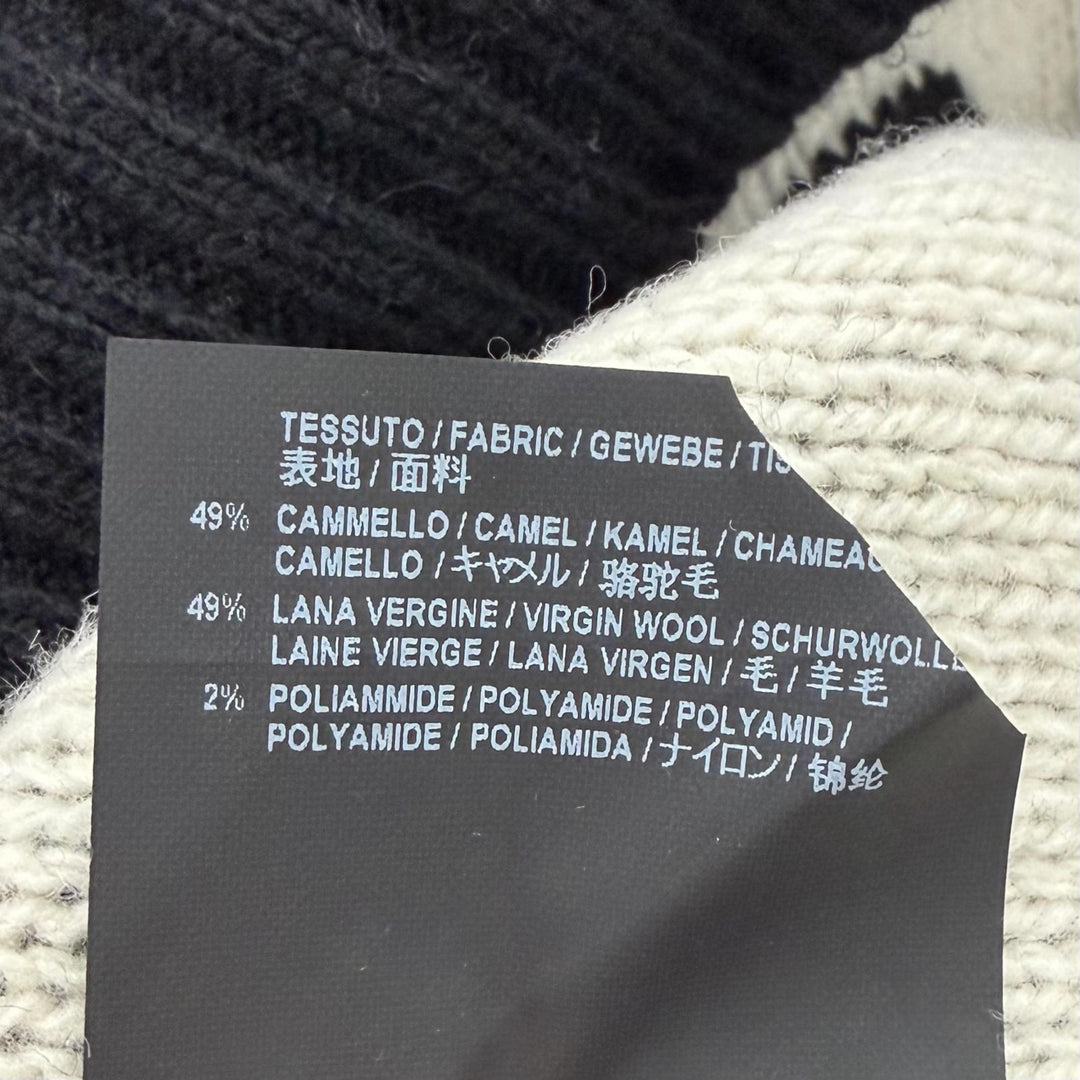 Pristine BALENCIAGA sweater black Camel mens 38 529061