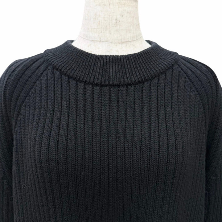 Excellent VERSACE Medusa Safety Pin Long Sleeve Knit Sweater 40 1004777
