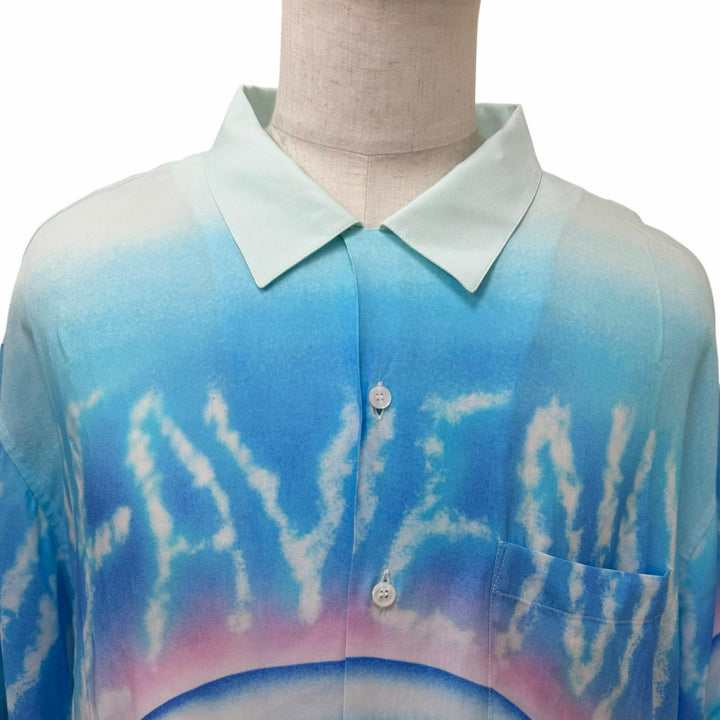 Pristine CELINE Short sleeve shirt Artist print Marcelo Ravin