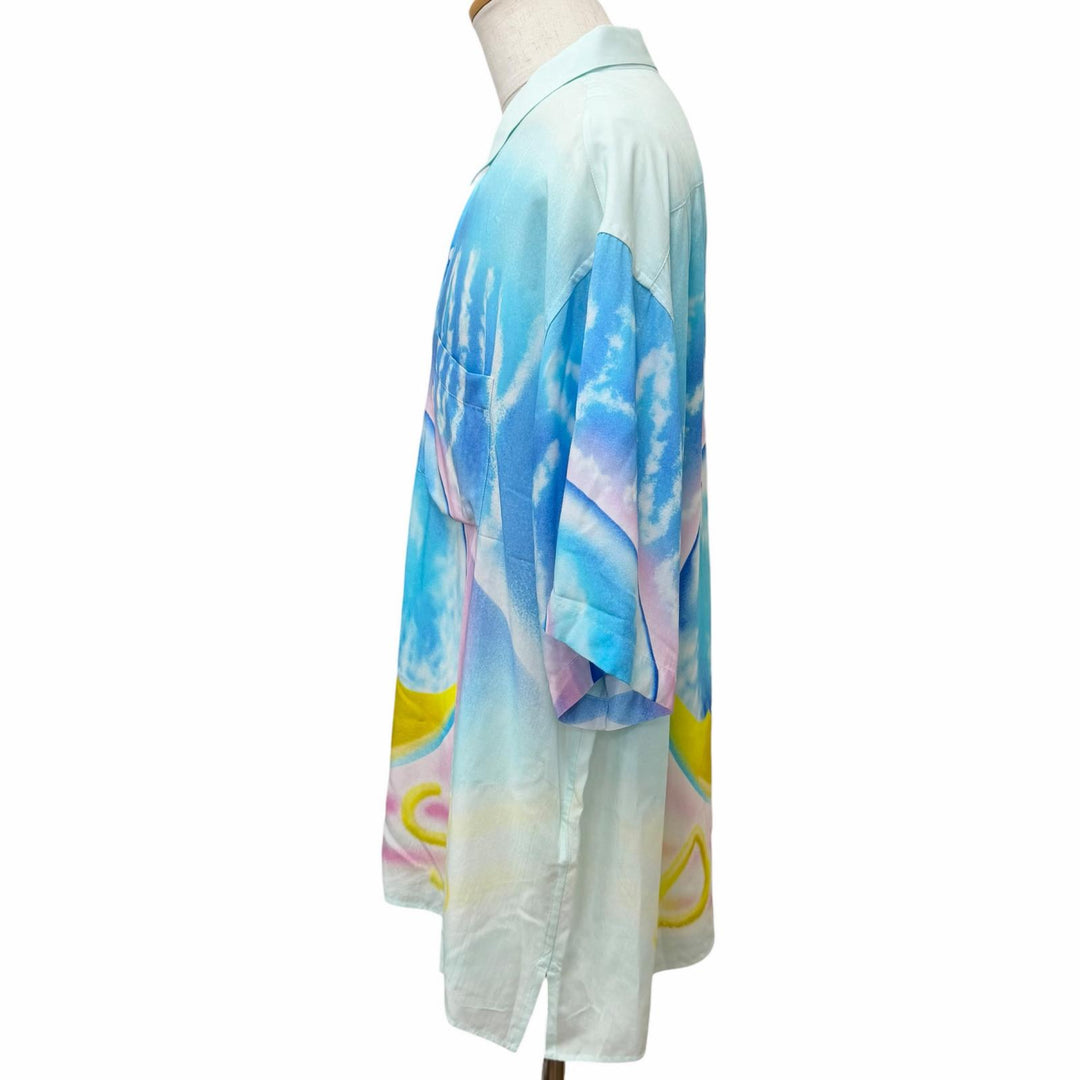 Pristine CELINE Short sleeve shirt Artist print Marcelo Ravin