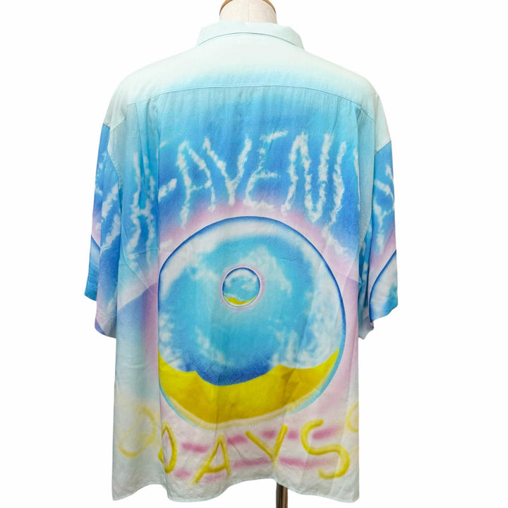 Pristine CELINE Short sleeve shirt Artist print Marcelo Ravin