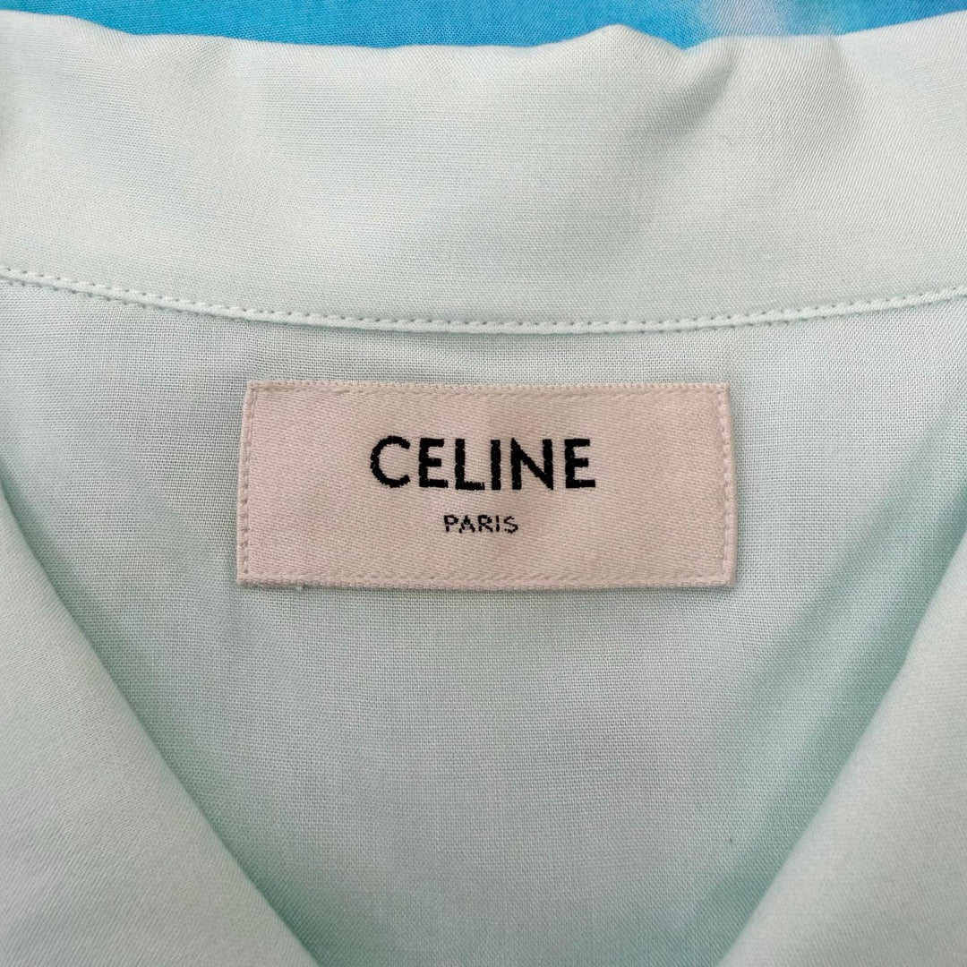 Pristine CELINE Short sleeve shirt Artist print Marcelo Ravin
