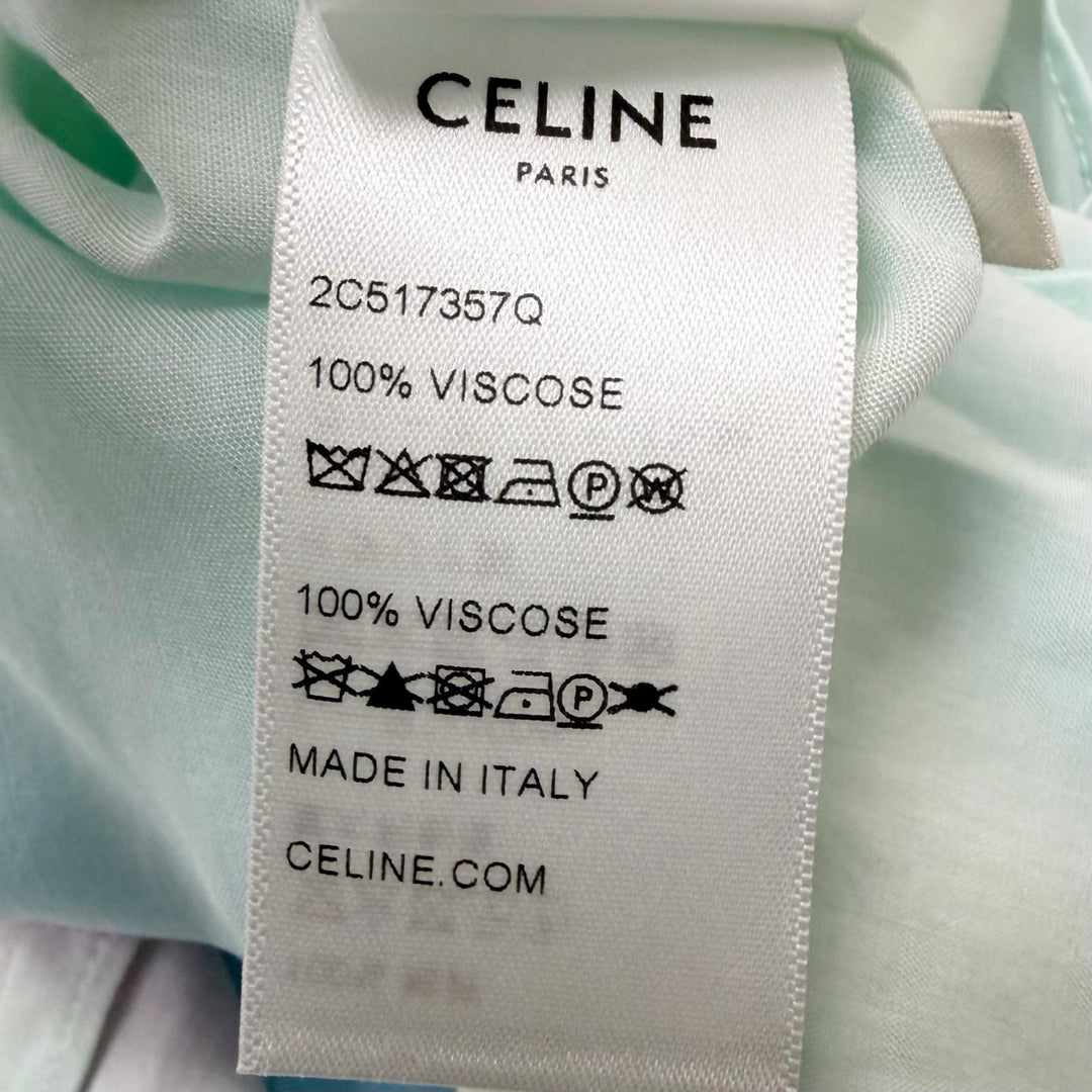 Pristine CELINE Short sleeve shirt Artist print Marcelo Ravin