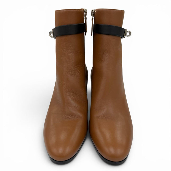 Excellent HERMES short boots Saint Germain Short Kelly boots Brown 37 182102Z