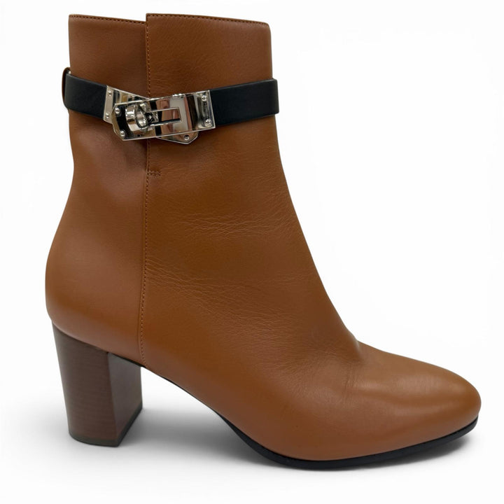 Excellent HERMES short boots Saint Germain Short Kelly boots Brown 37 182102Z