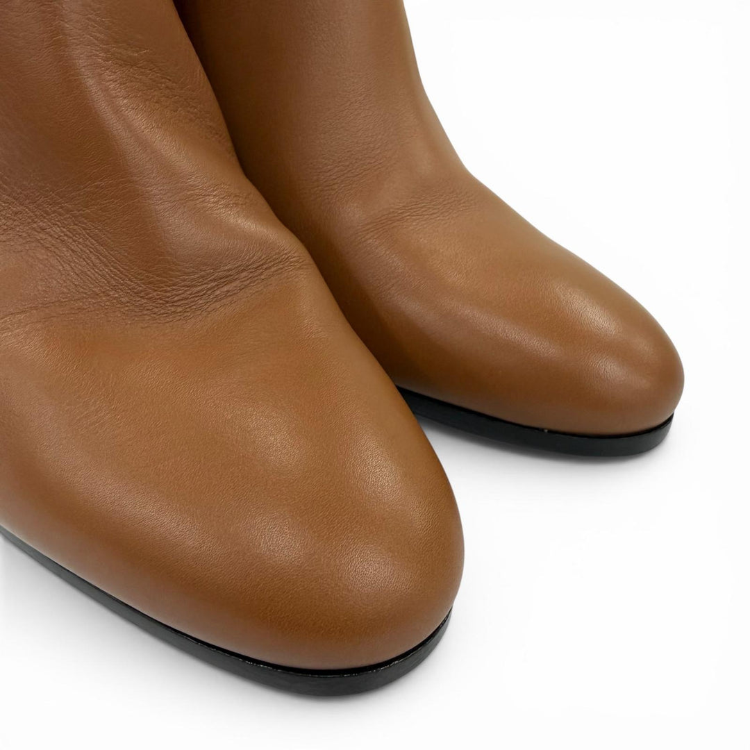 Excellent HERMES short boots Saint Germain Short Kelly boots Brown 37 182102Z