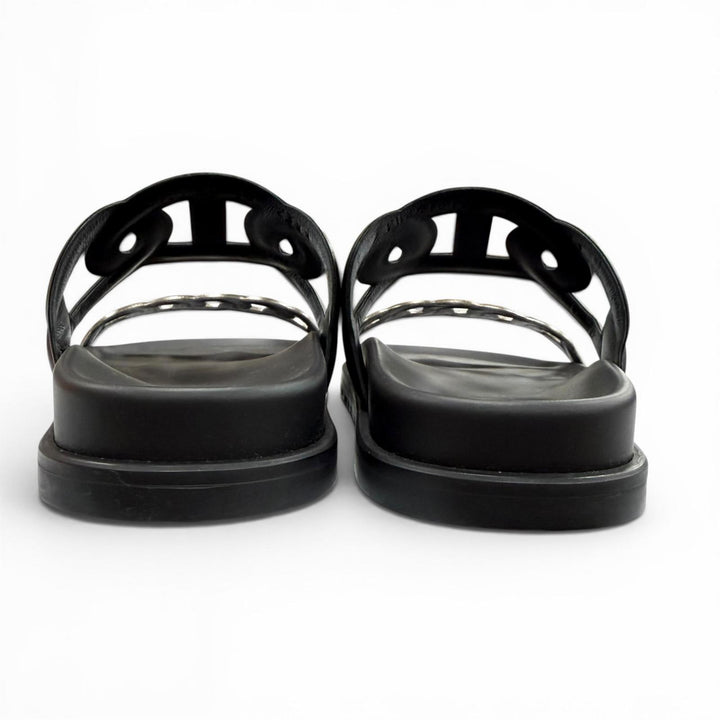 Pristine HERMES Sandals extra black Women 35 FR241017Z