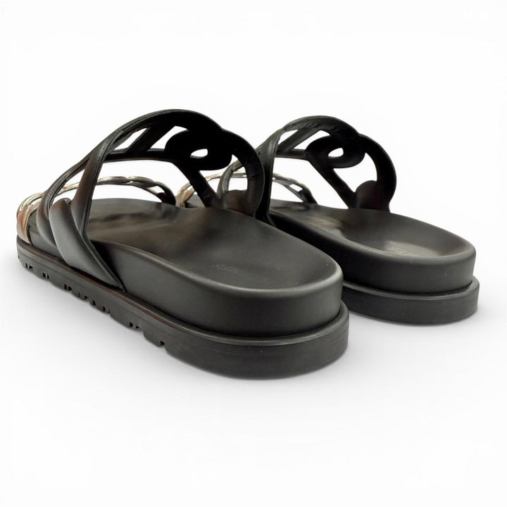 Pristine HERMES Sandals extra black Women 35 FR241017Z