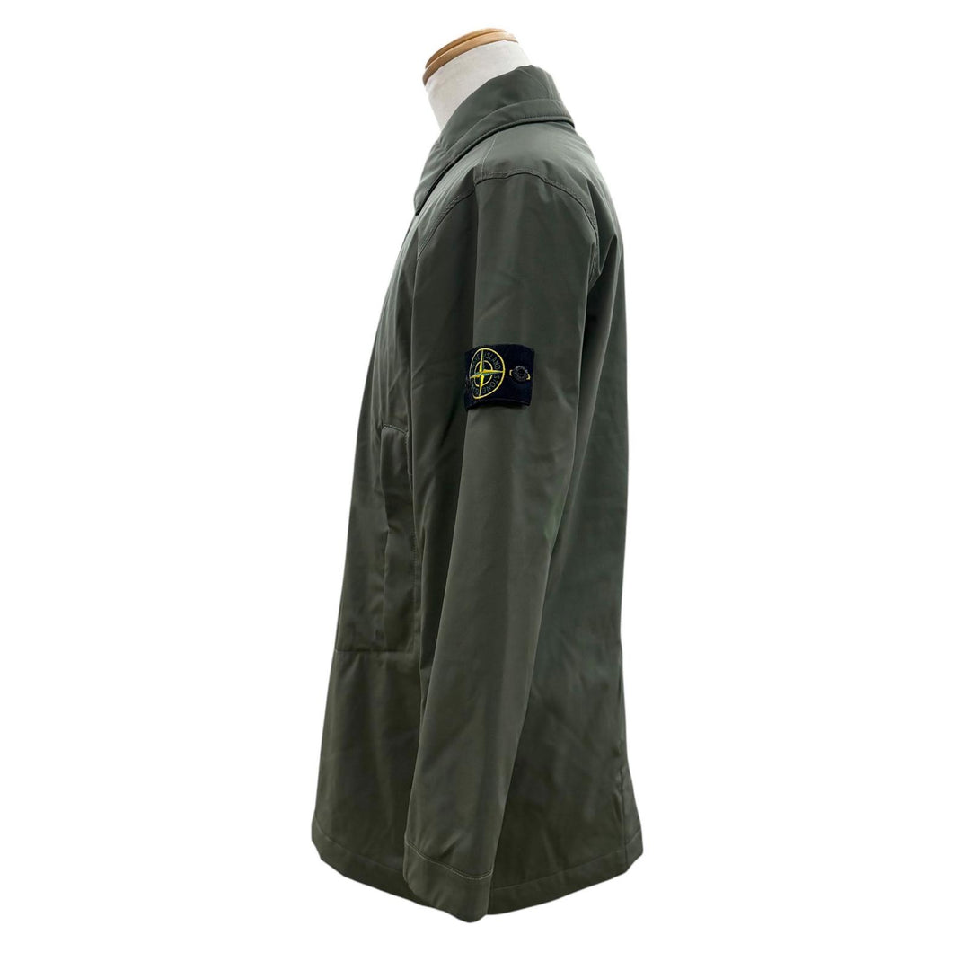 Pristine STONE ISLAND coat khaki polyester mens S 731541727