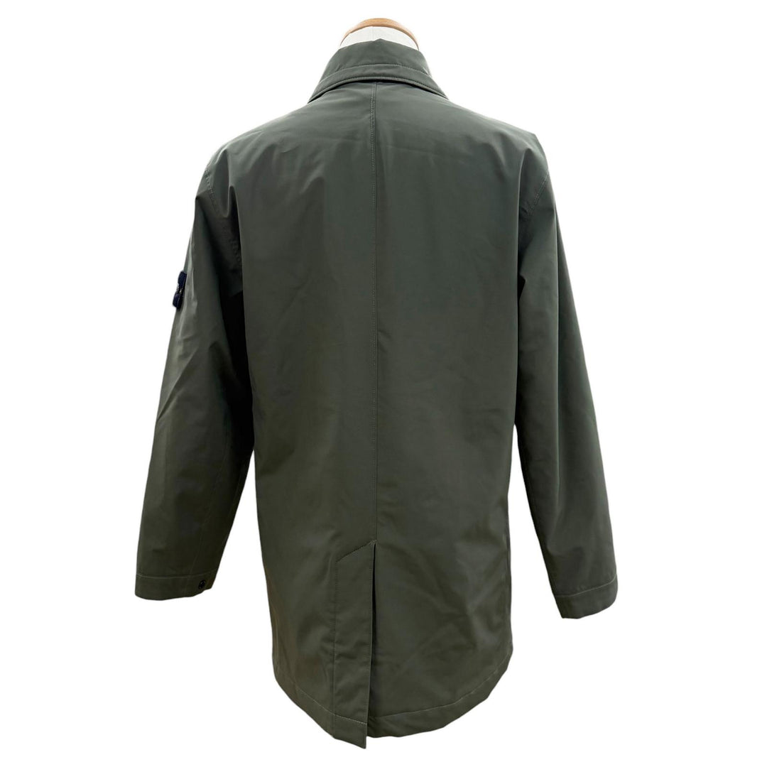 Pristine STONE ISLAND coat khaki polyester mens S 731541727