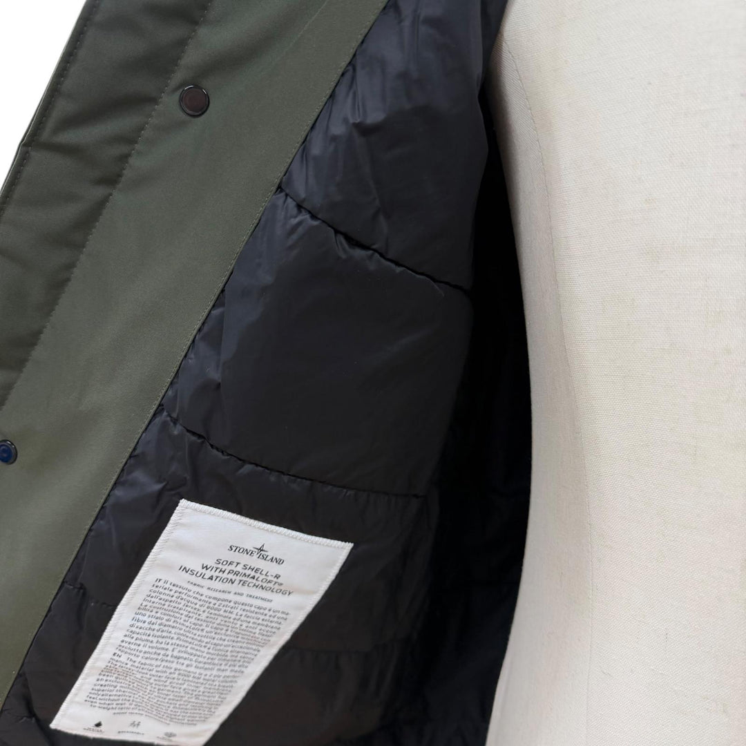Pristine STONE ISLAND coat khaki polyester mens S 731541727