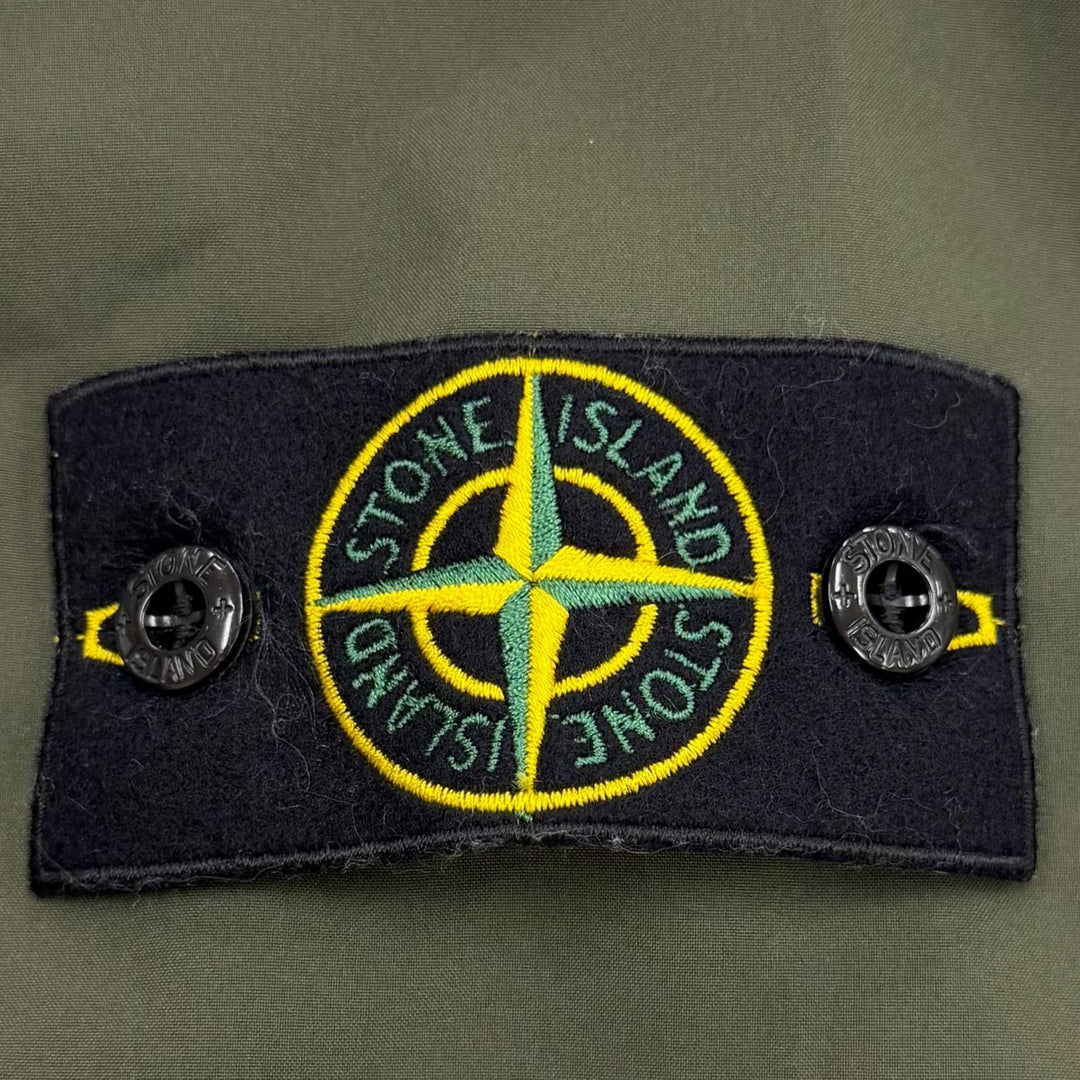 Pristine STONE ISLAND coat khaki polyester mens S 731541727