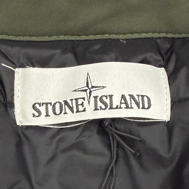 Pristine STONE ISLAND coat khaki polyester mens S 731541727