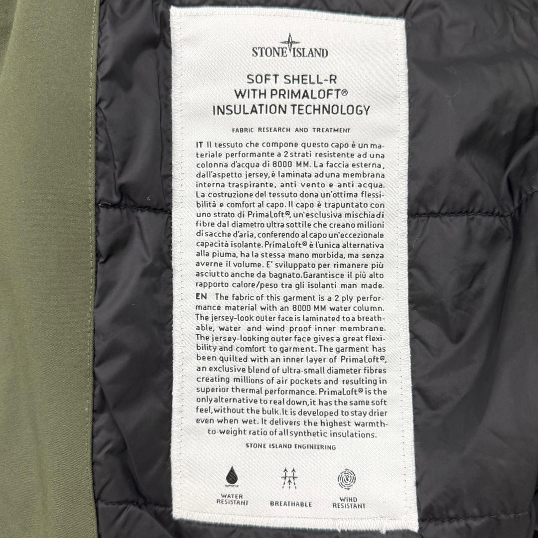 Pristine STONE ISLAND coat khaki polyester mens S 731541727