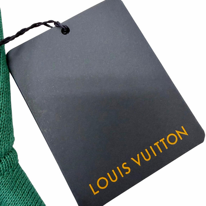 Pristine LOUIS VUITTON hoodie LV Circle Logo Pullover Knit green cotton mens M