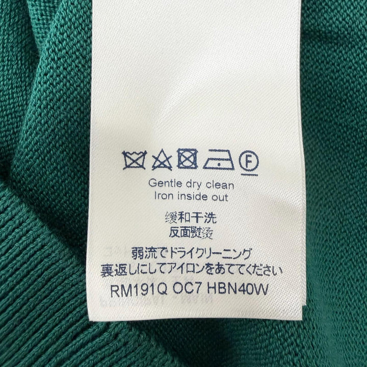 Pristine LOUIS VUITTON hoodie LV Circle Logo Pullover Knit green cotton mens M