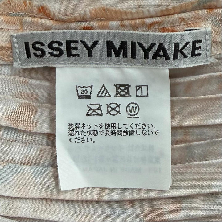 Excellent ISSEY MIYAKE tops TANGIBLE PLEATS all-over print polyester 2 IM31FJ681
