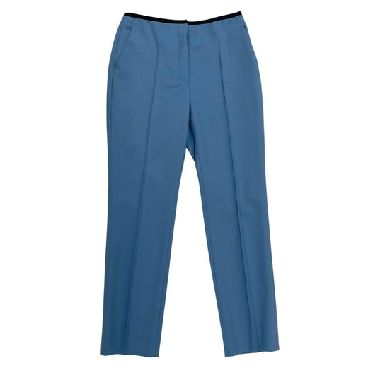 Excellent HERMES slacks Center-press tapered pants blue wool Women 36