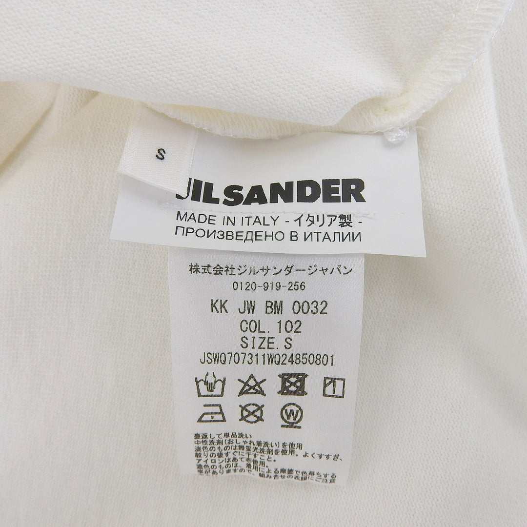Excellent JIL SANDER tops Macrame collar white cotton Women S JSWQ707311