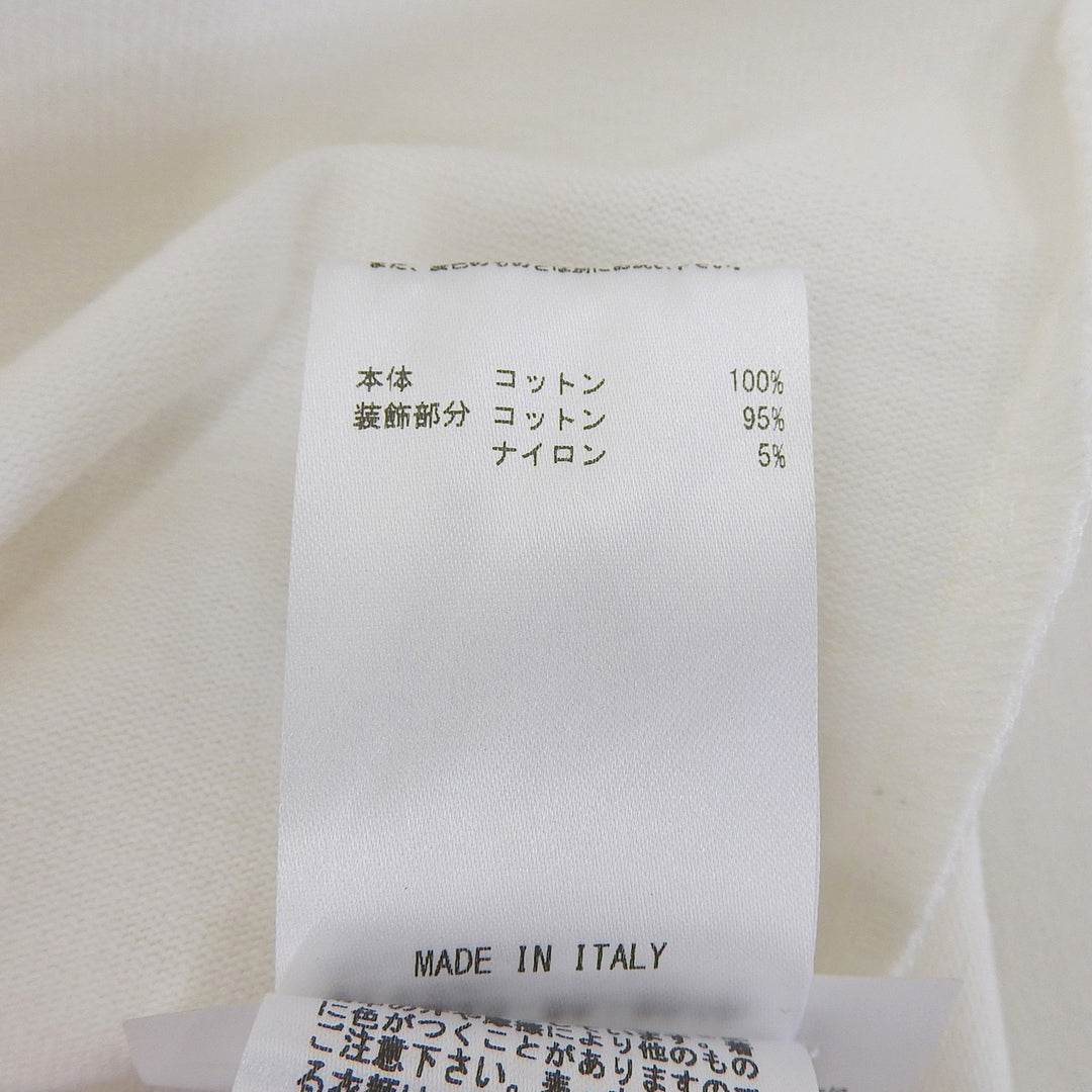 Excellent JIL SANDER tops Macrame collar white cotton Women S JSWQ707311