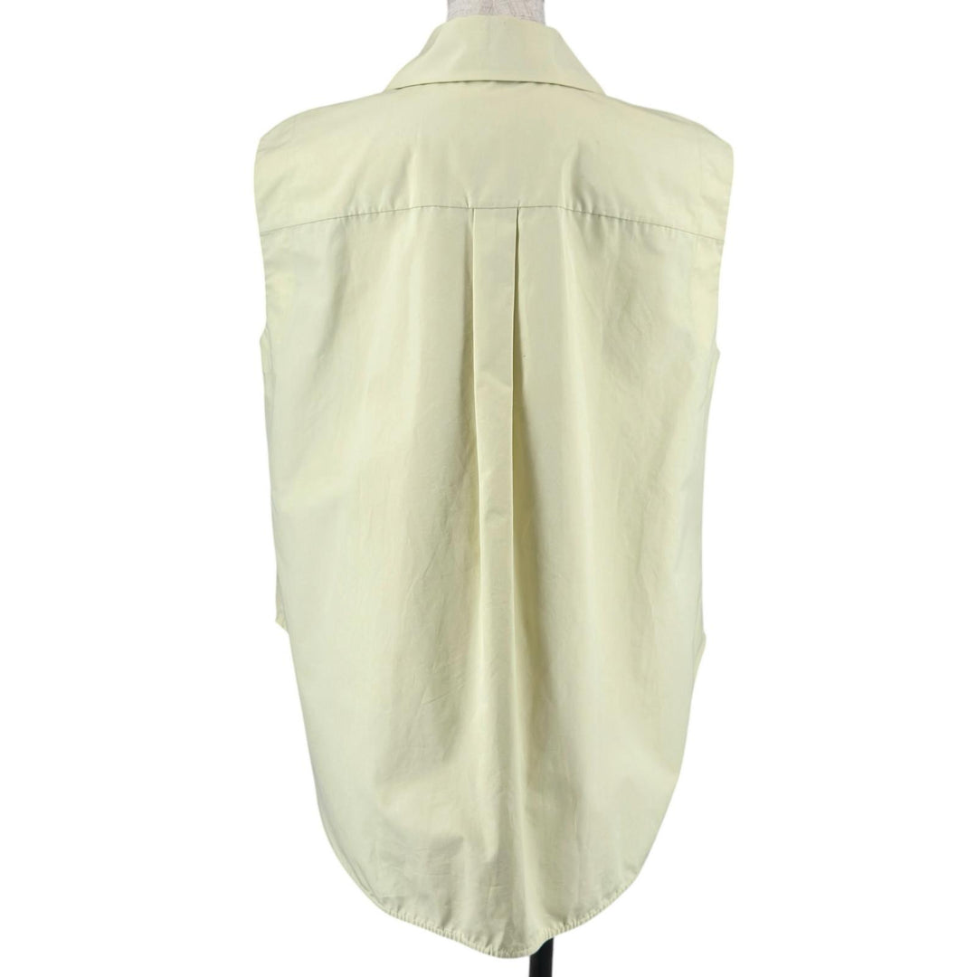Excellent JIL SANDER tops Sleeveless Buttoned Shirt Sleeveless shirt yellow