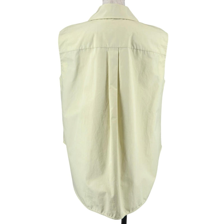 Excellent JIL SANDER tops Sleeveless Buttoned Shirt Sleeveless shirt yellow