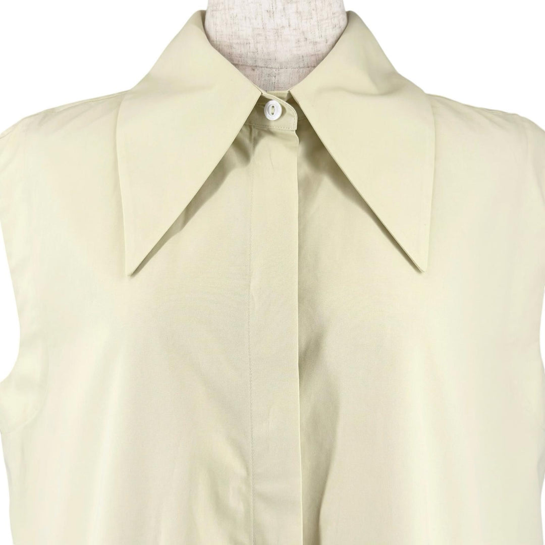 Excellent JIL SANDER tops Sleeveless Buttoned Shirt Sleeveless shirt yellow
